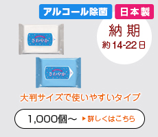 オリジナルさわやか・ハンディ20枚入ウエットティッシュ